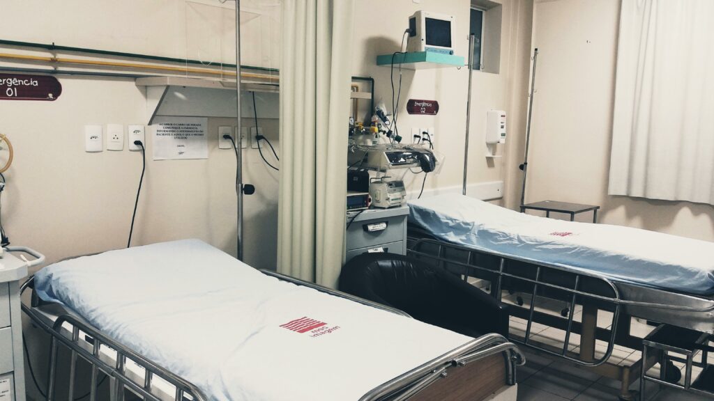 Pflegebetten im Krankenhaus